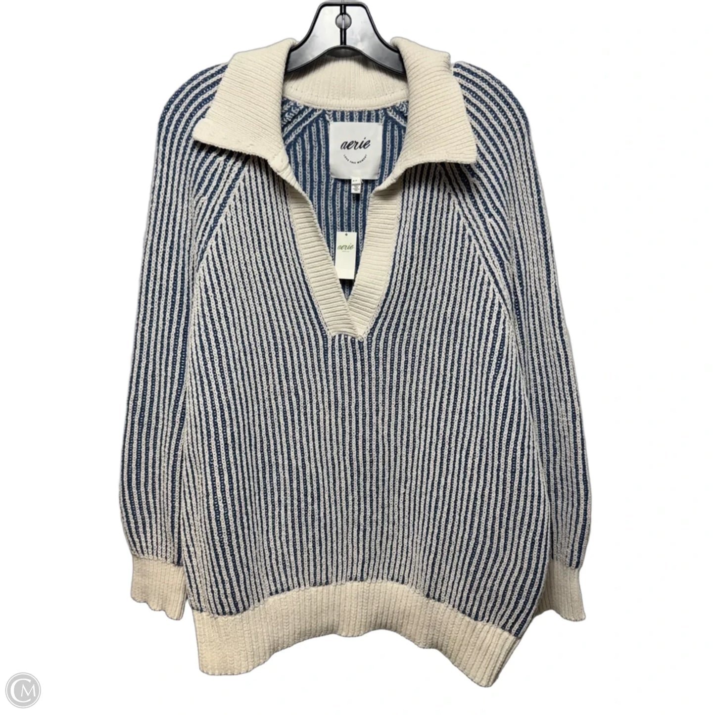Sweater By Aerie In Striped Pattern, Size: S