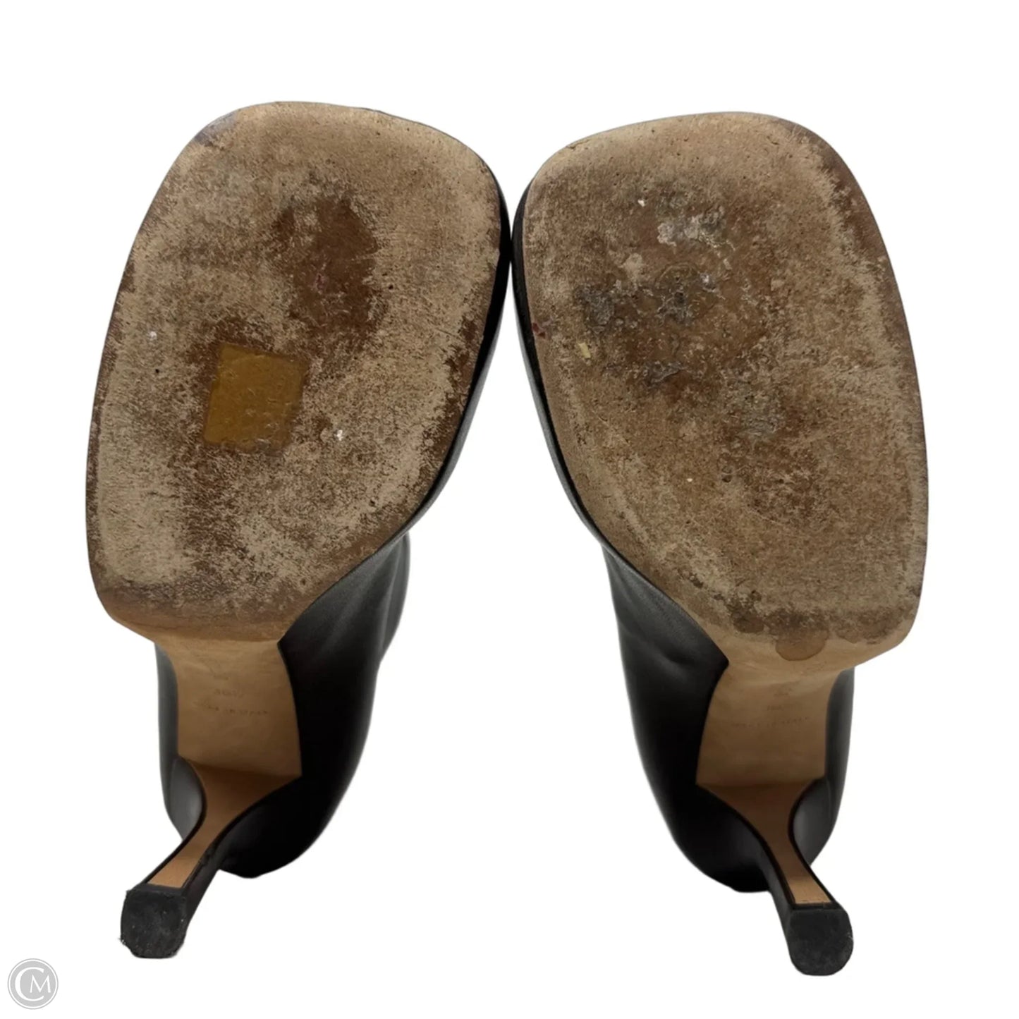 Leather Platform Ankle Sock Boots Luxury Designer By Bottega Veneta In Brown, Size: 8.5 (38.5)