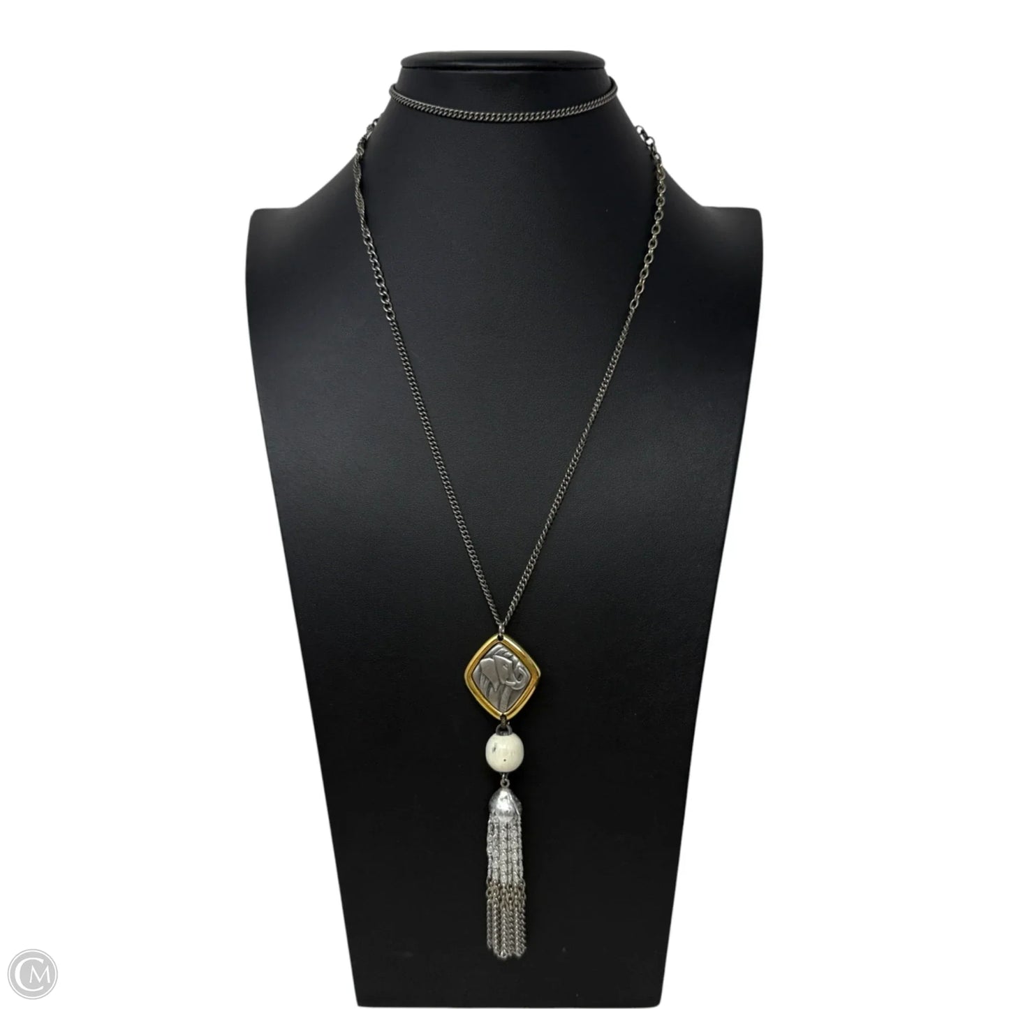 Elephant Tassel Pendant Necklace By Darlene
