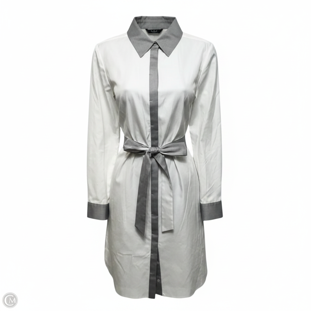 Shirt Dress Midi By Nordstrom In Cream & Grey, Size: XS