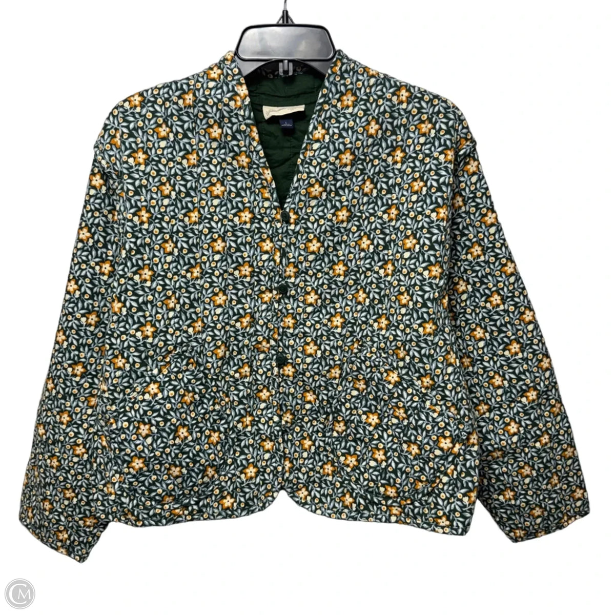 Quilt Jacket By Universal Thread In Floral Print, Size: L