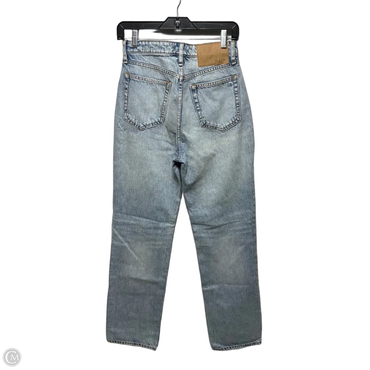 Alex High Rise Straight Jean By Rag And Bone In Blue Denim, Size: 2/26