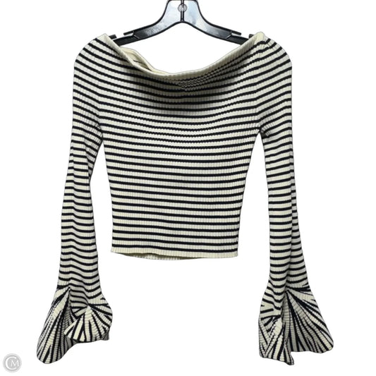 Sweater By Commense In Striped Pattern, Size: L