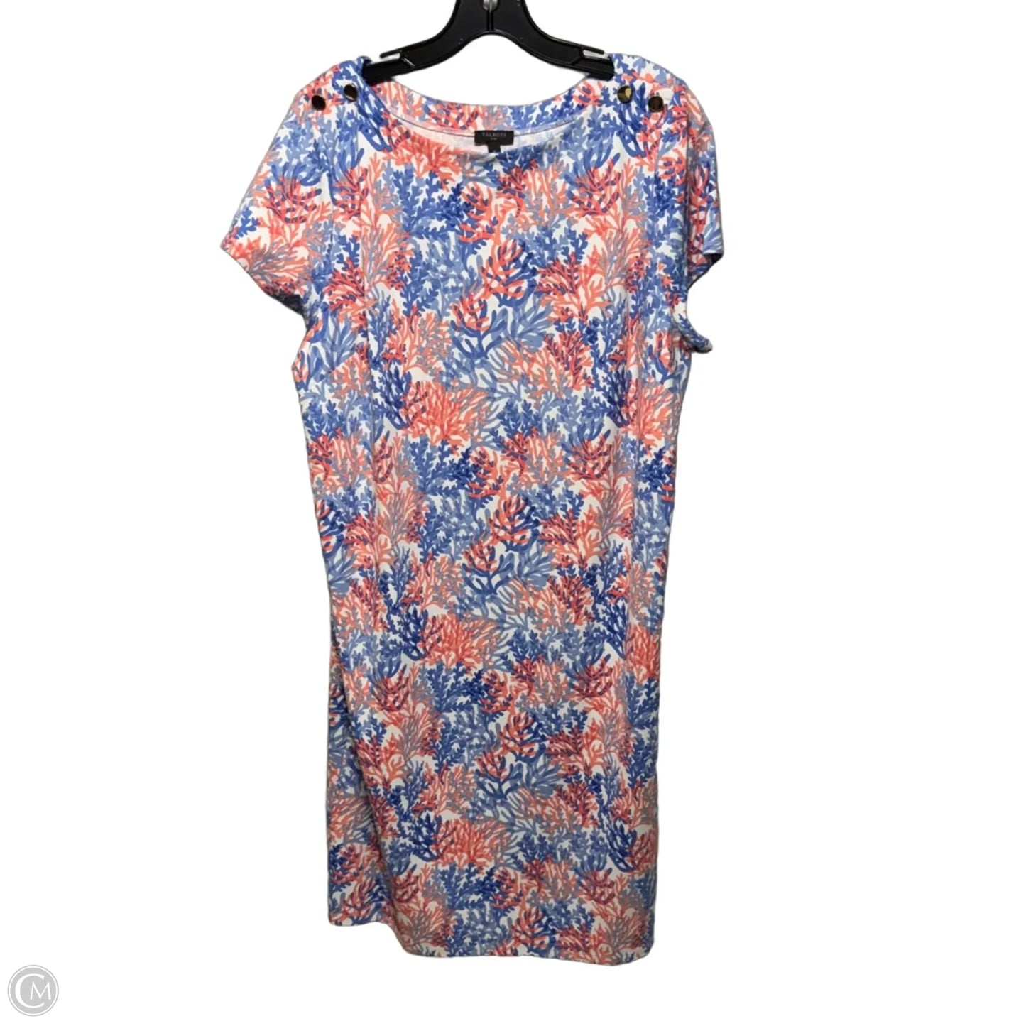 Dress Casual Midi By Talbots In Tropical Print, Size: 1X