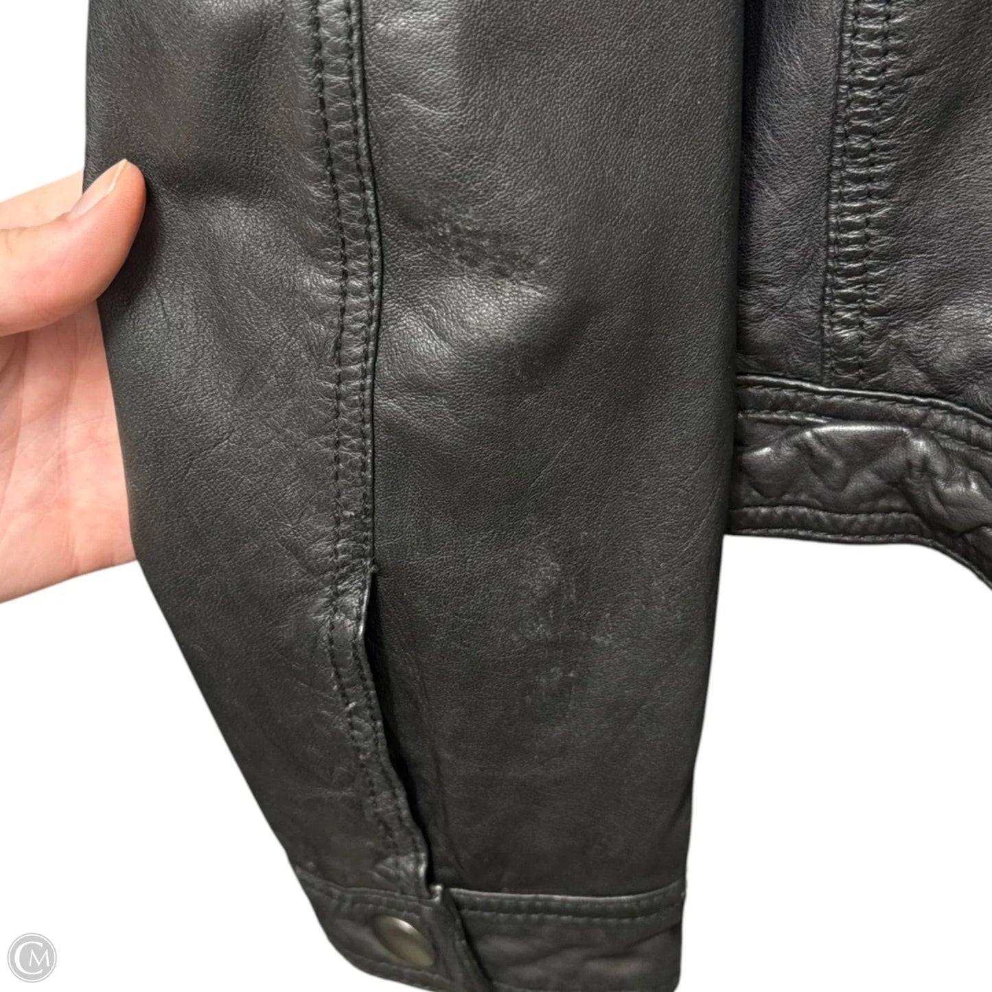 Jacket Leather By Treasure And Bond In Black, Size: M