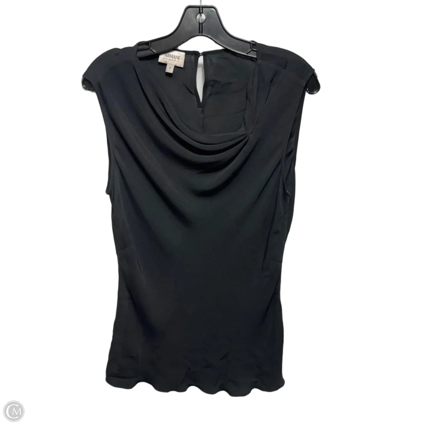 Top Sleeveless By Armani Collezoni In Black, Size: 8
