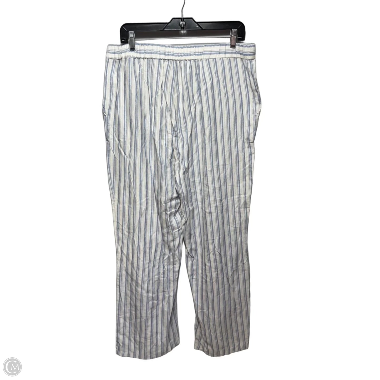 Pants Linen Blend By Coco + Carmen In Striped Pattern, Size: Xxl