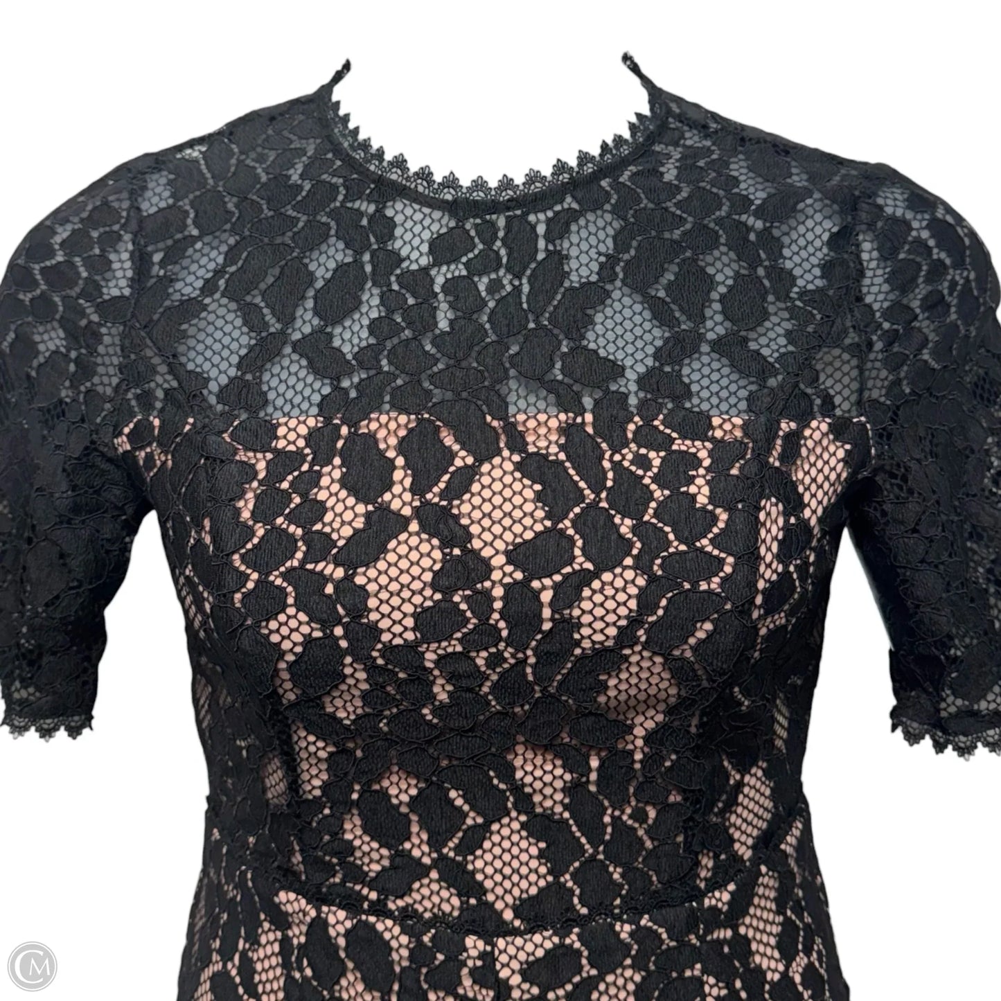 Janus Lace Wide Leg Jumpsuit By Alexis In Black & Tan, Size: M
