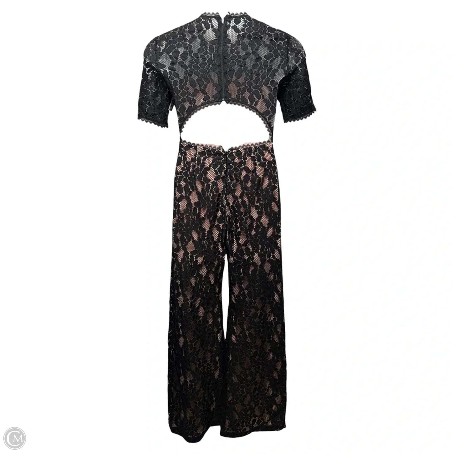 Janus Lace Wide Leg Jumpsuit By Alexis In Black & Tan, Size: M