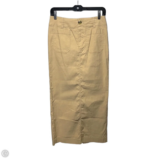 Skirt Maxi By Maeve In Tan, Size: S