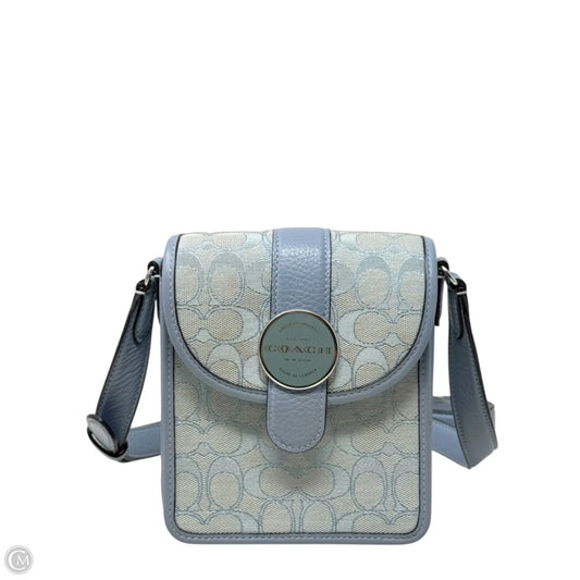 North/South Lonnie Crossbody In Signature Jacquard C8321 Designer By Coach, Size: Small