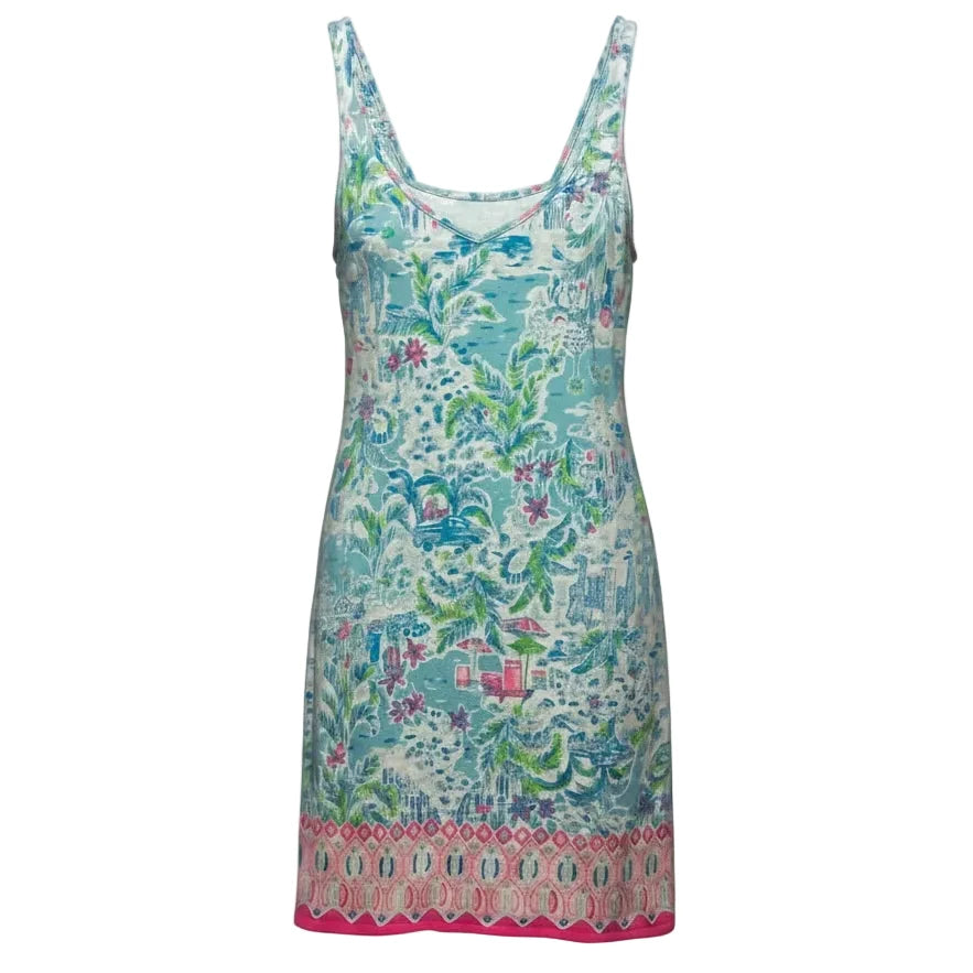 Adrianna Tank Dress Designer By Lilly Pulitzer In Blue, Size: Xs