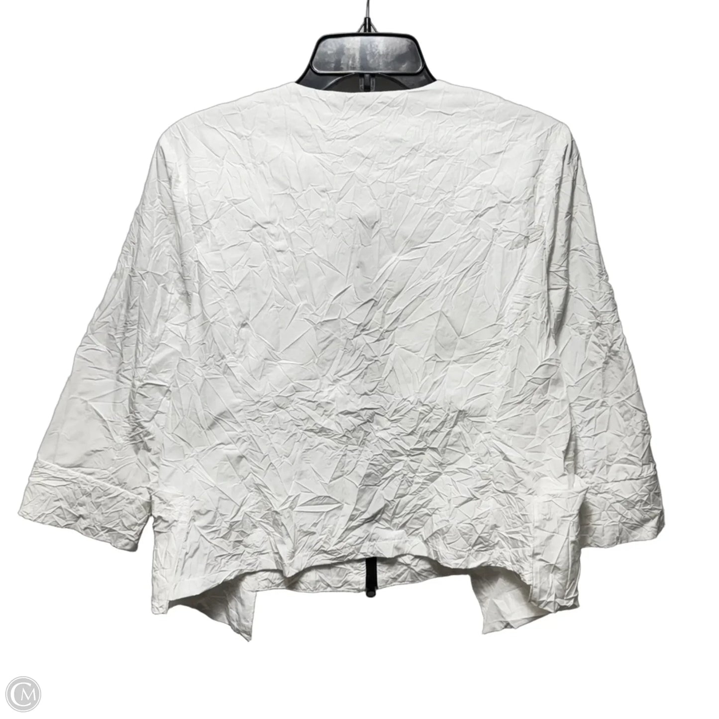 Arturo Wrinkle Jacket Windbreaker By Kozan In White, Size: M