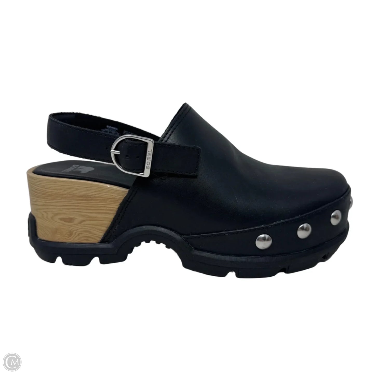 Roam’n Clog Shoes Heels Wedge By Sorel In Black, Size: 11