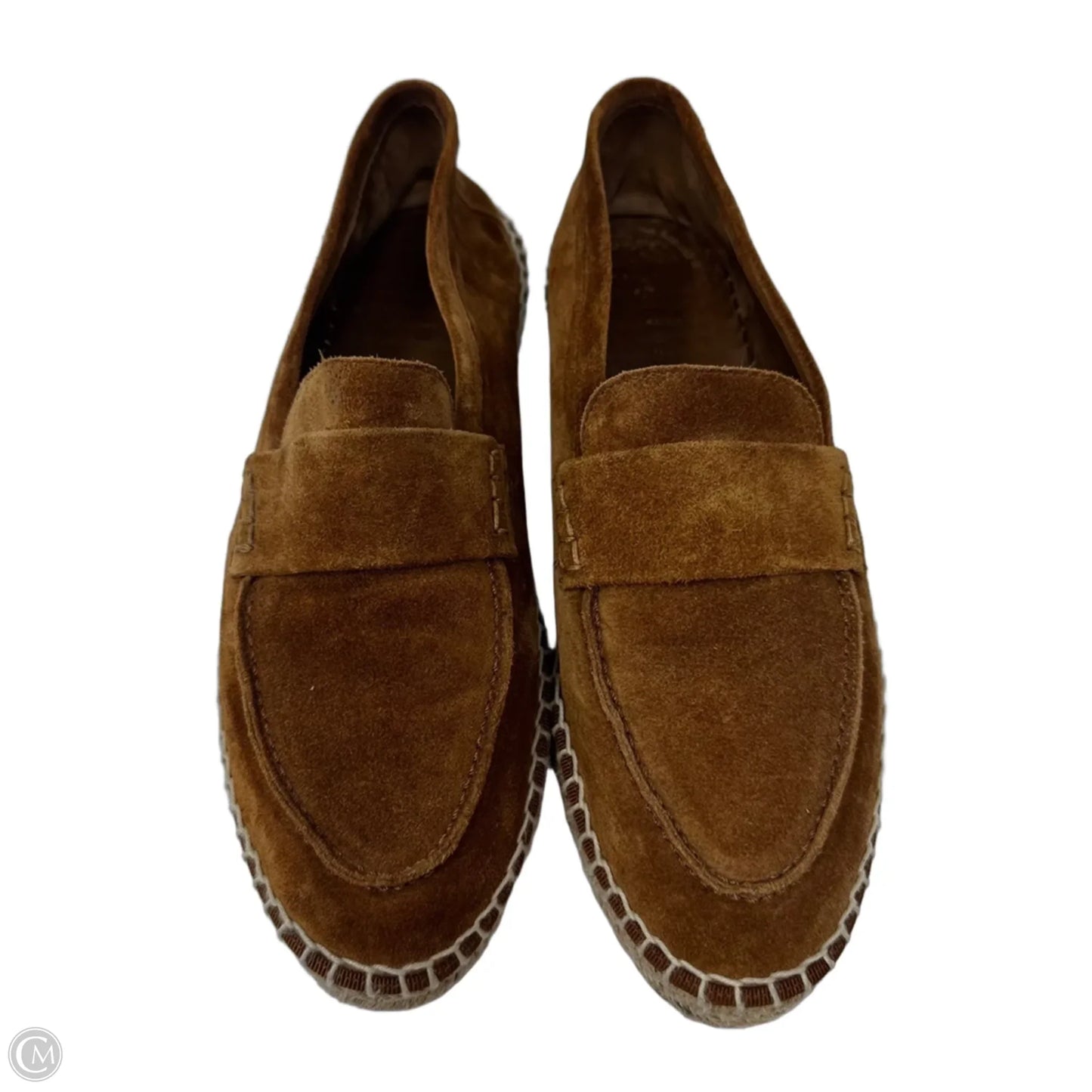 Suede Espadrille Shoes Flats By Vince In Brown, Size: 8