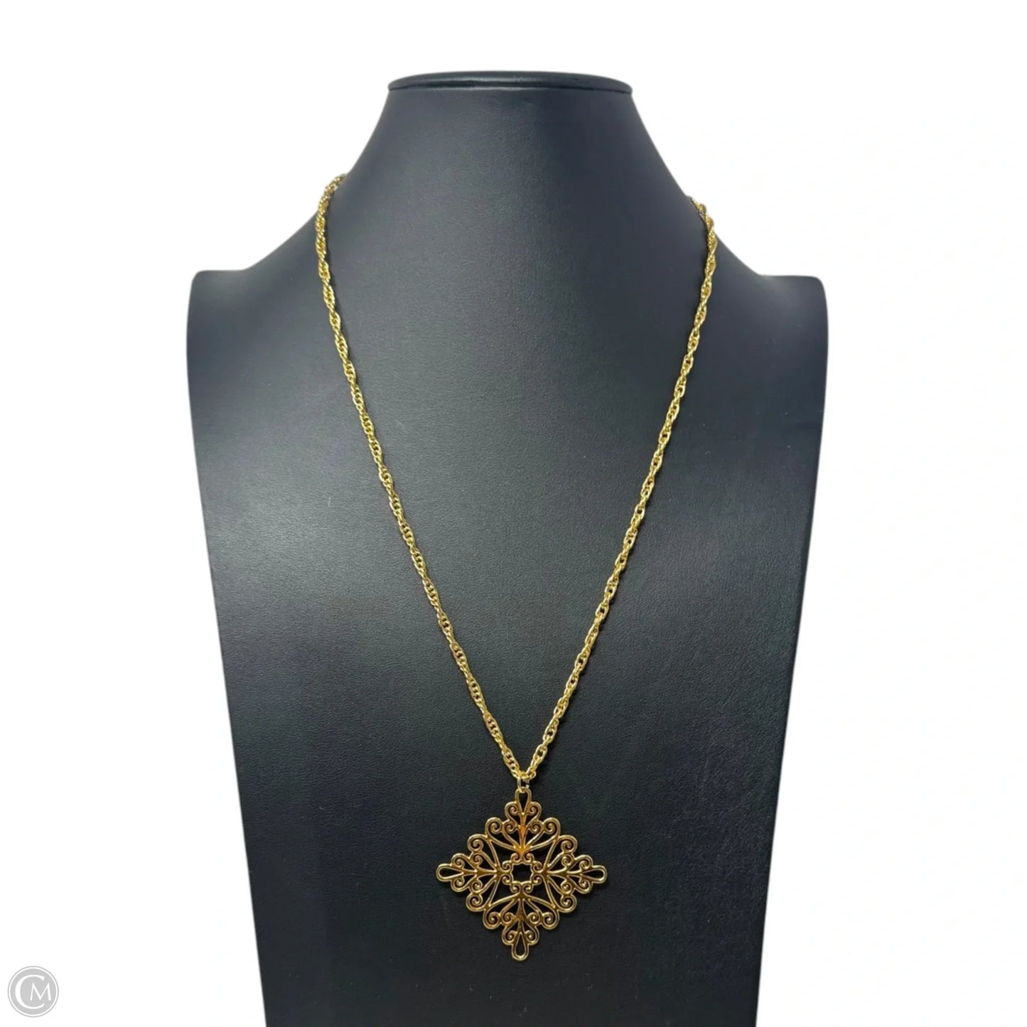 Gold Tone Filigree Necklace