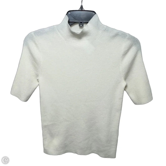 Sweater Short Sleeve By Madewell In Cream, Size: M