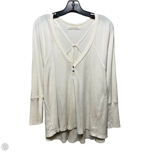 Waffle Knit Top Long Sleeve By We The Free In Cream, Size: Xs