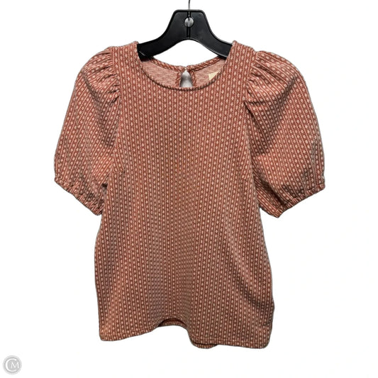 Top Short Sleeve By Madewell In Brown, Size: Xs