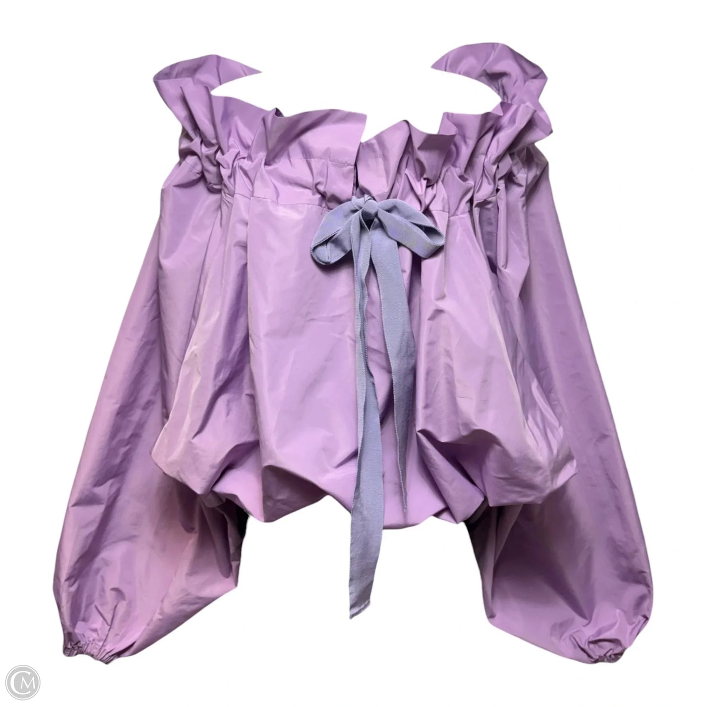 La Patou Blouse Long Sleeve By Patou In Wisteria Recycled Faille, Size: 8 (40)