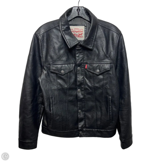 Faux Leather Jacket Other By Levis In Black, Size: S