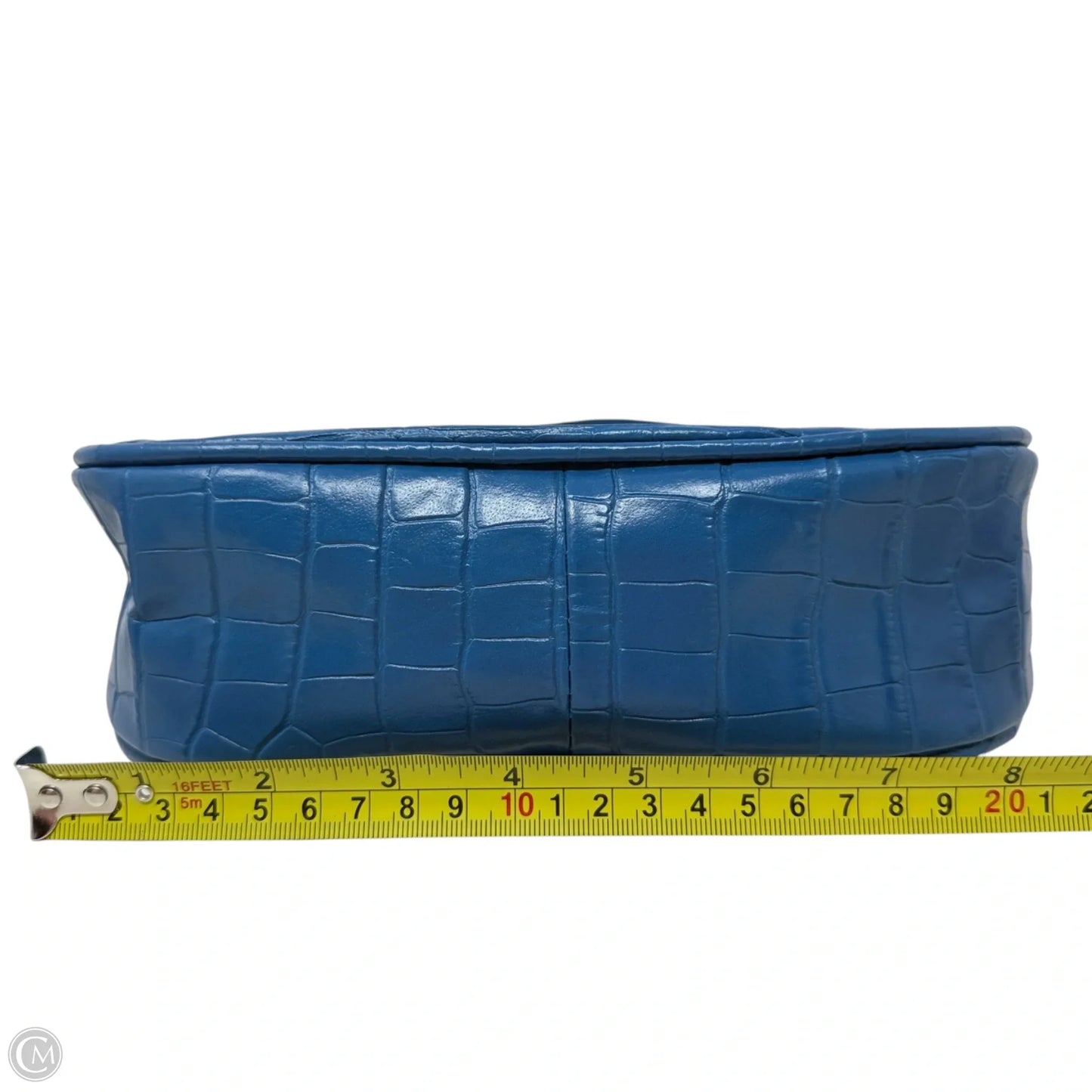 Susanna Croc Embossed Italian Leather Shoulder Bag By Anna Paola, Size: Small