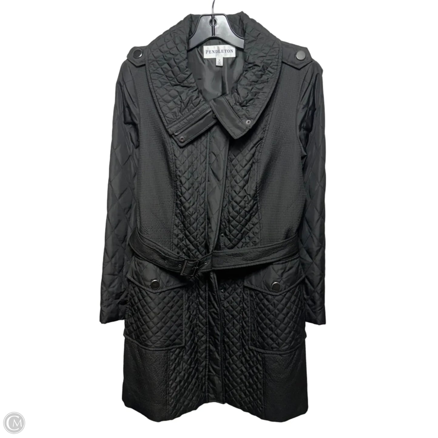 Coat Puffer & Quilted By Pendleton In Black, Size: M