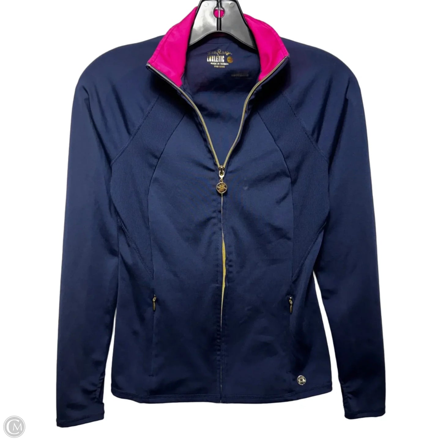 Athletic Jacket Designer By Luxletic by Lilly Pulitzer In Navy, Size: Xxs
