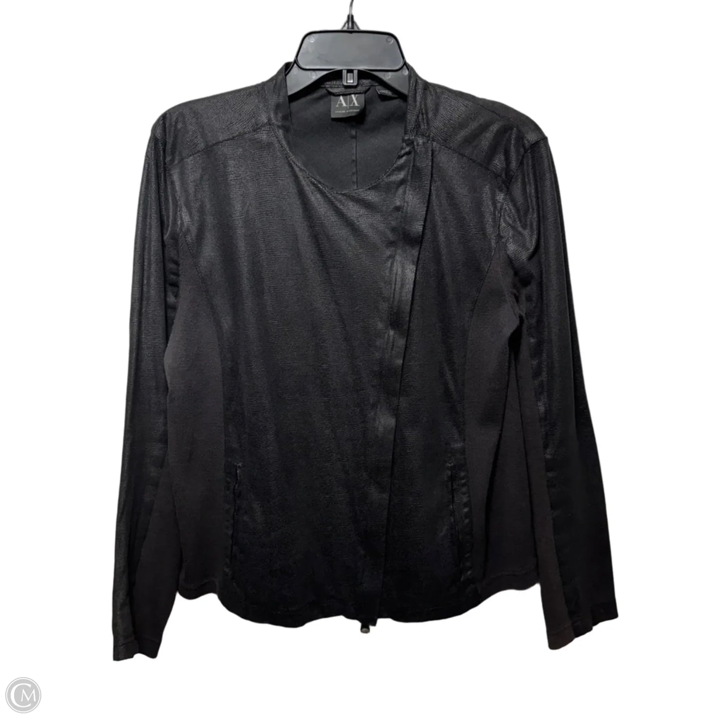 Jacket Moto By Armani Exchange In Black, Size: Xl