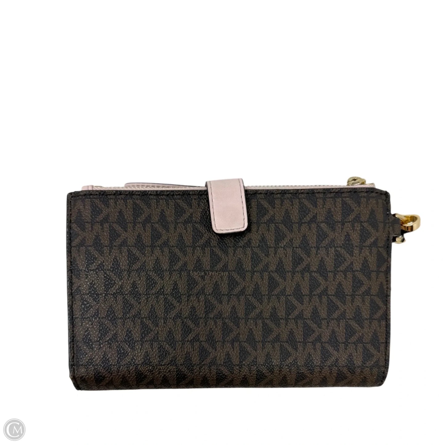 Jet Set Travel Double Zip Saffiano Leather Wallet Wristlet By Michael By Michael Kors, Size: Medium