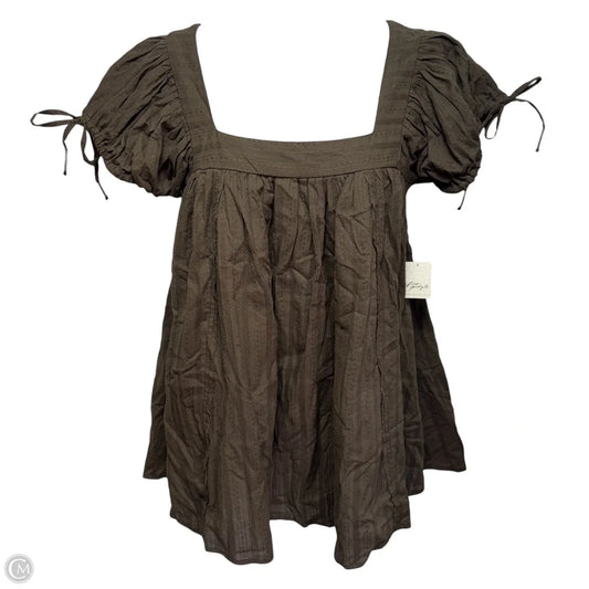 Summer Camp Puff Sleeve Swing Top By Free People In Green, Size: M