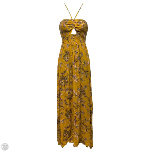 One Step Ahead Maxi Dress By Free People In Yellow, Size: XS