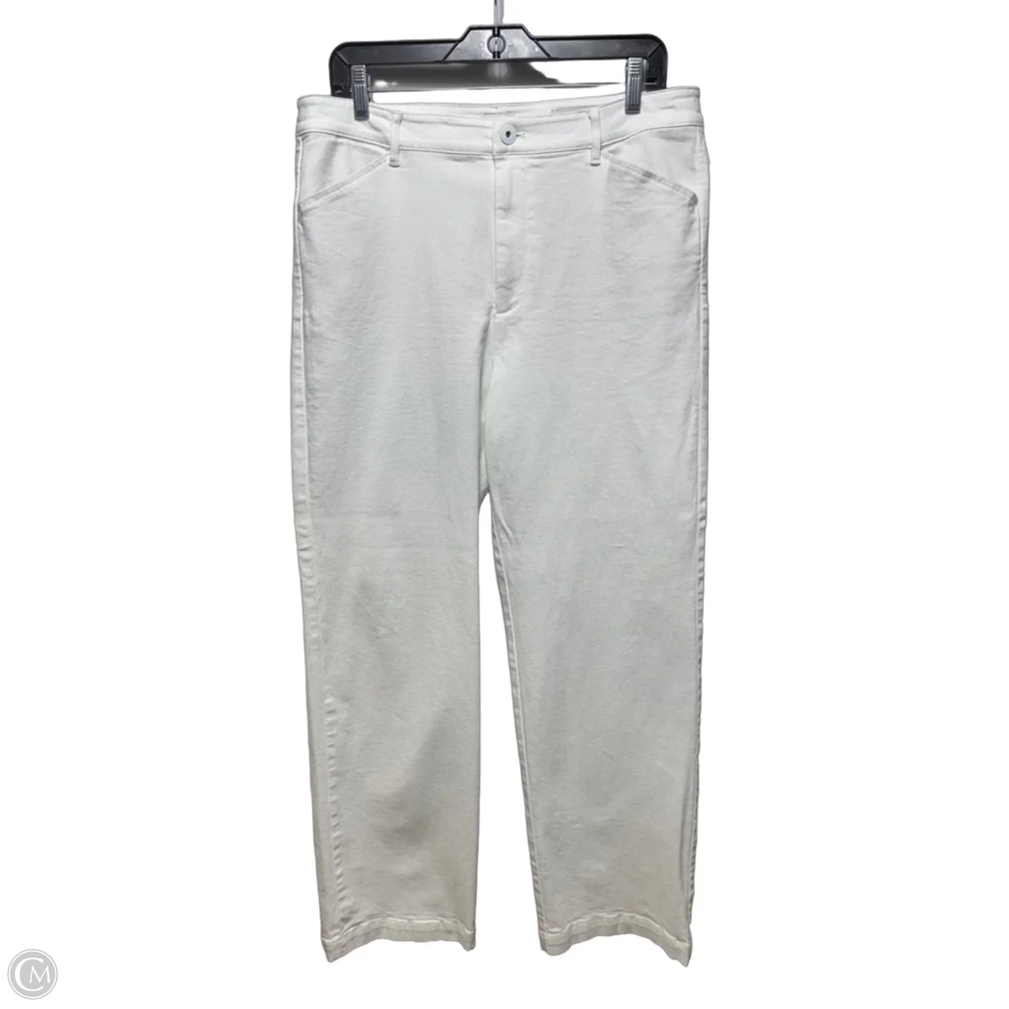 High Rise Trouser Jeans By J Jill In White, Size: 14