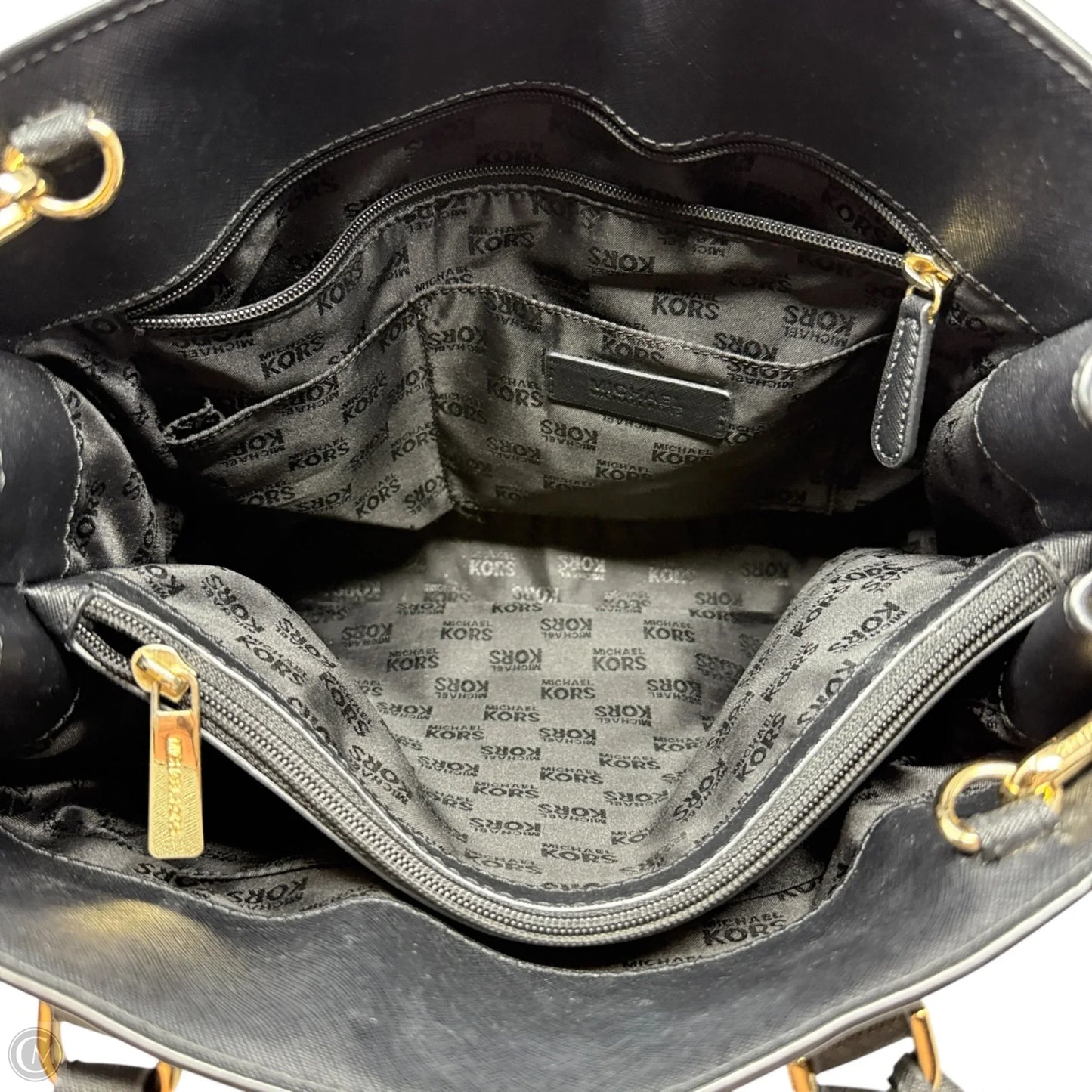 Handbag Leather By Michael By Michael Kors, Size: Medium