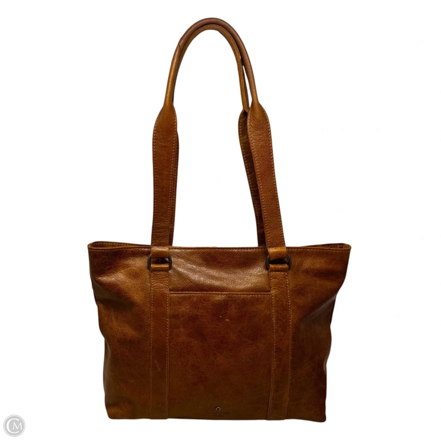 Tote Leather By Wild West, Size: Medium