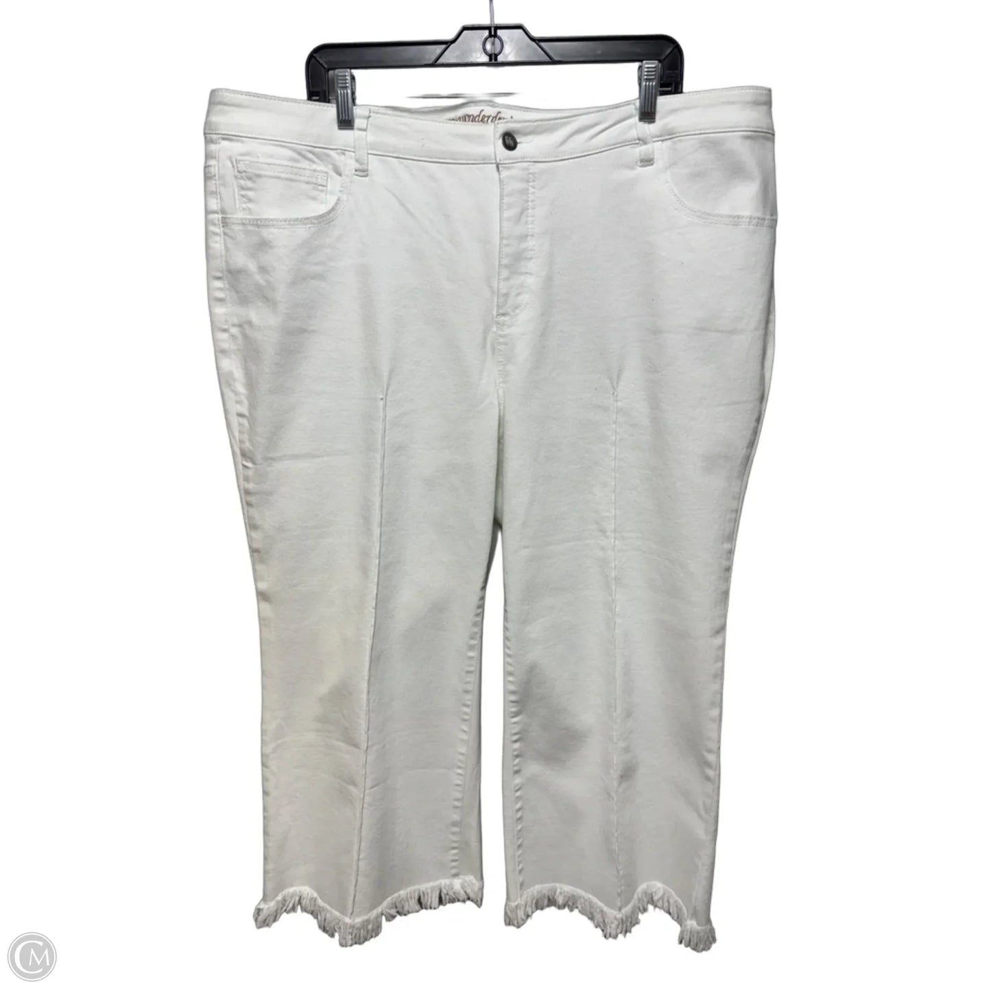 Jeans Wide Leg By Women With Control In White, Size: 22p