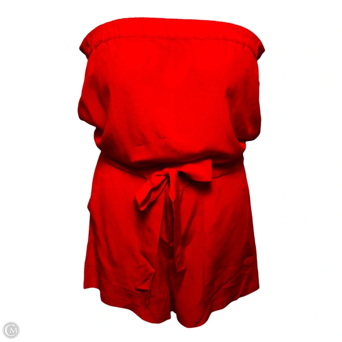 Miranda Silk Romper Designer By Diane Von Furstenberg In Red, Size: 6