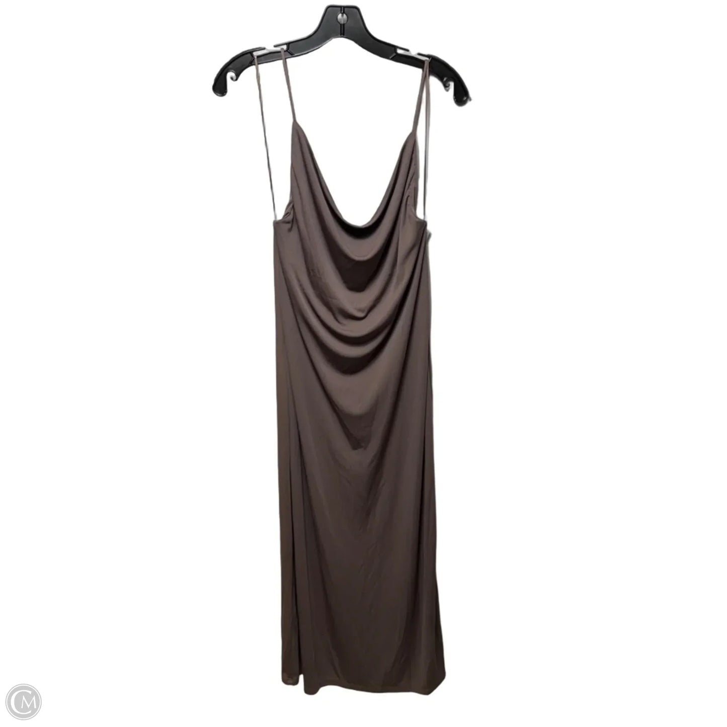 Dress Casual Midi By Zara In Taupe, Size: L