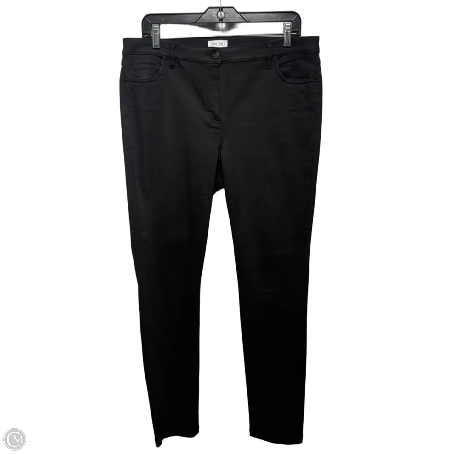 Jeans Skinny By Per Se In Black, Size: 12