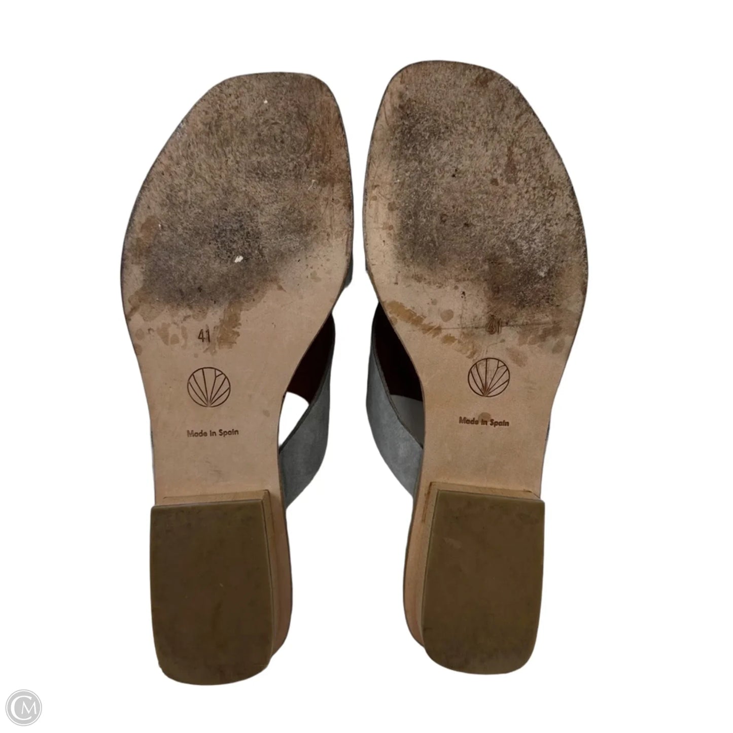Kamille Suede Mule Sandals By Coclico In Grey, Size: 11 (41)