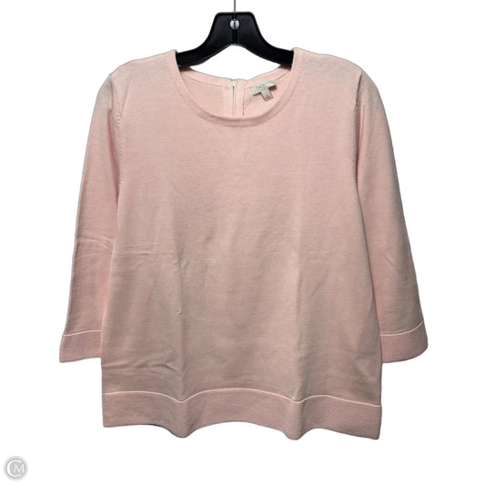 Sweater By Talbots In Pink, Size: L