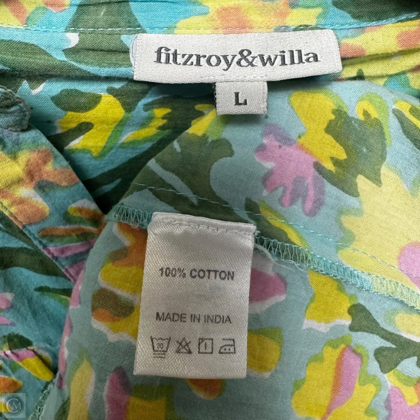 Martine Tiered Puff Sleeve Mini Dress By Fitzroy & Willa In Floral Print, Size: L