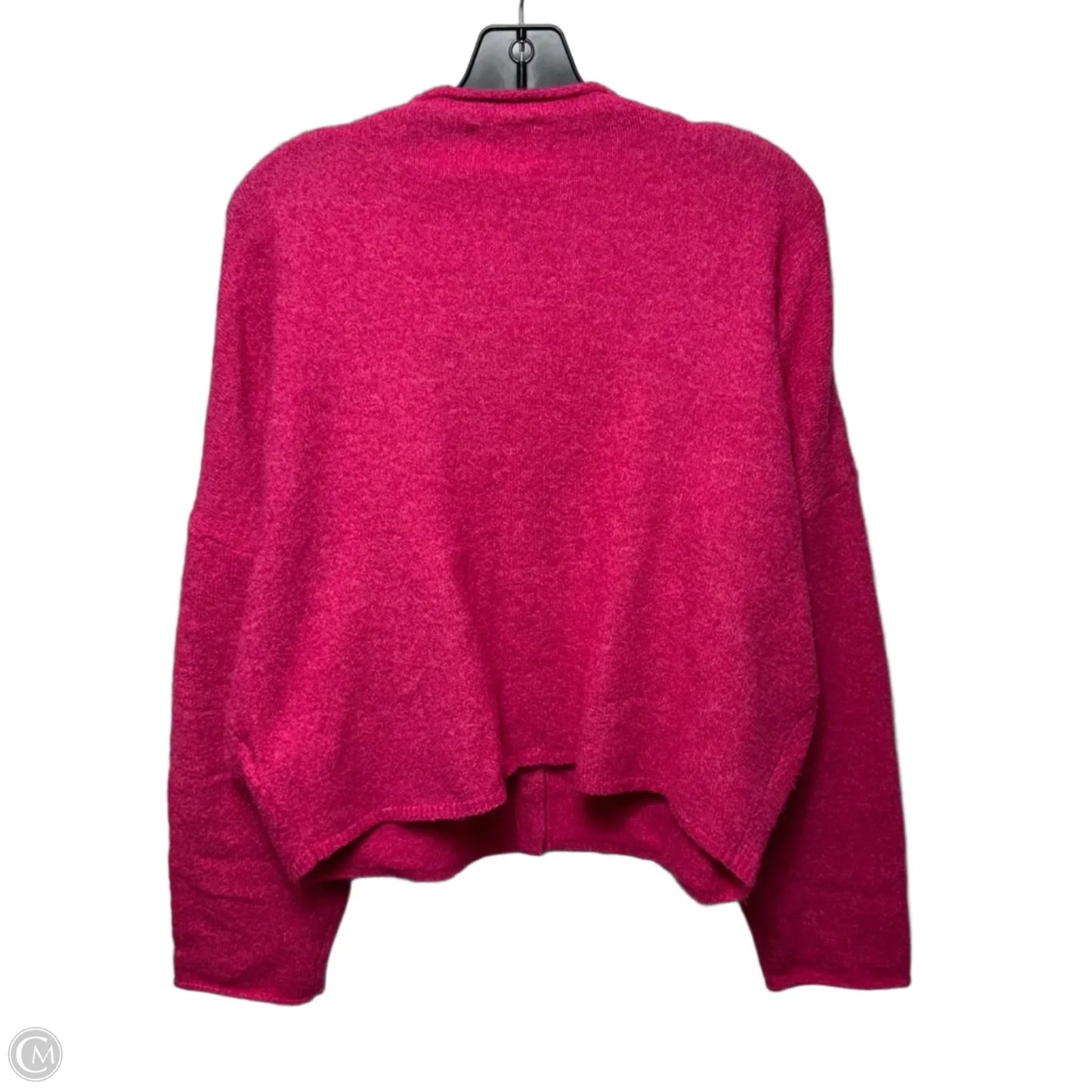 Sweater Cardigan By Things Between In Pink, Size: L