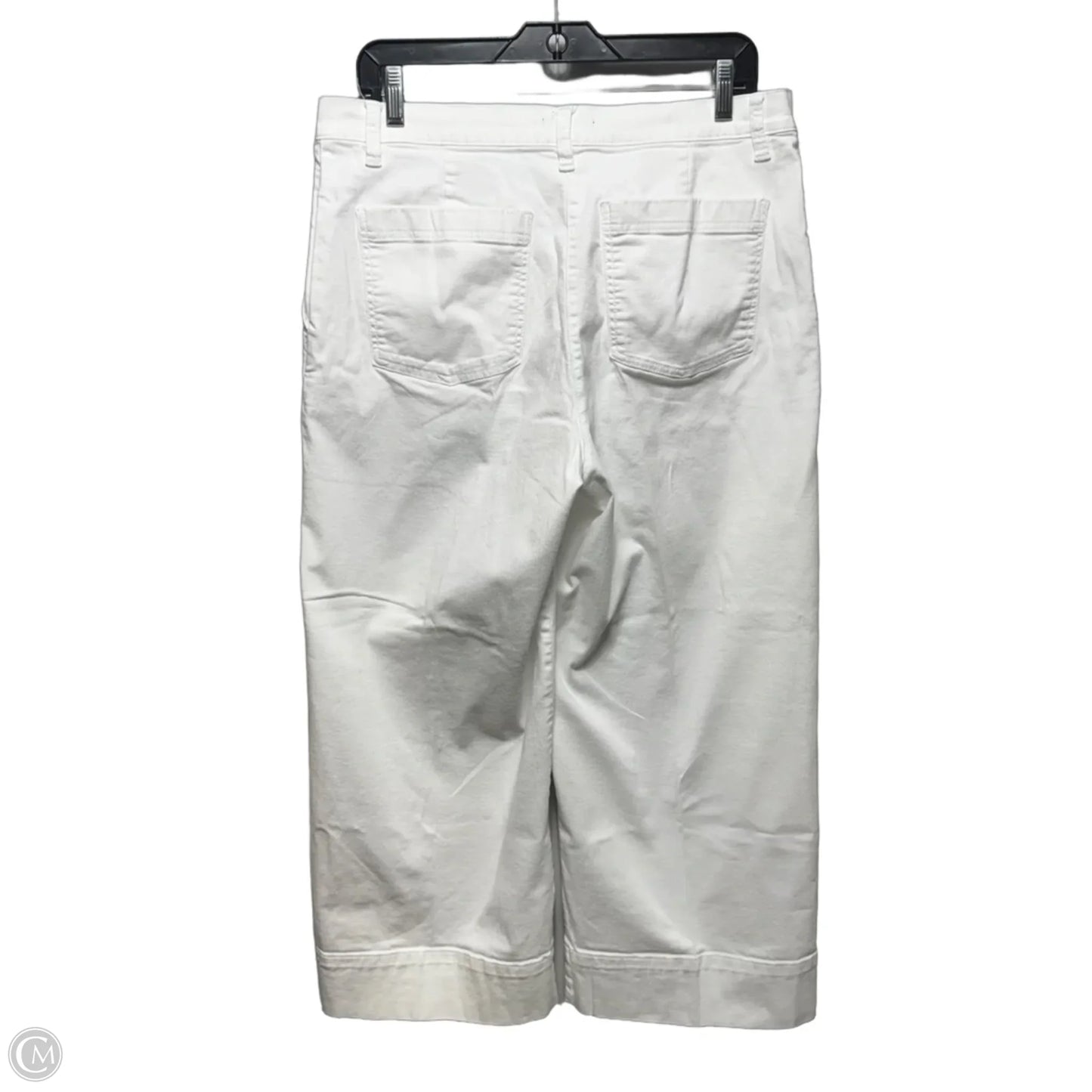 Jeans Wide Leg By Eileen Fisher In White, Size: M