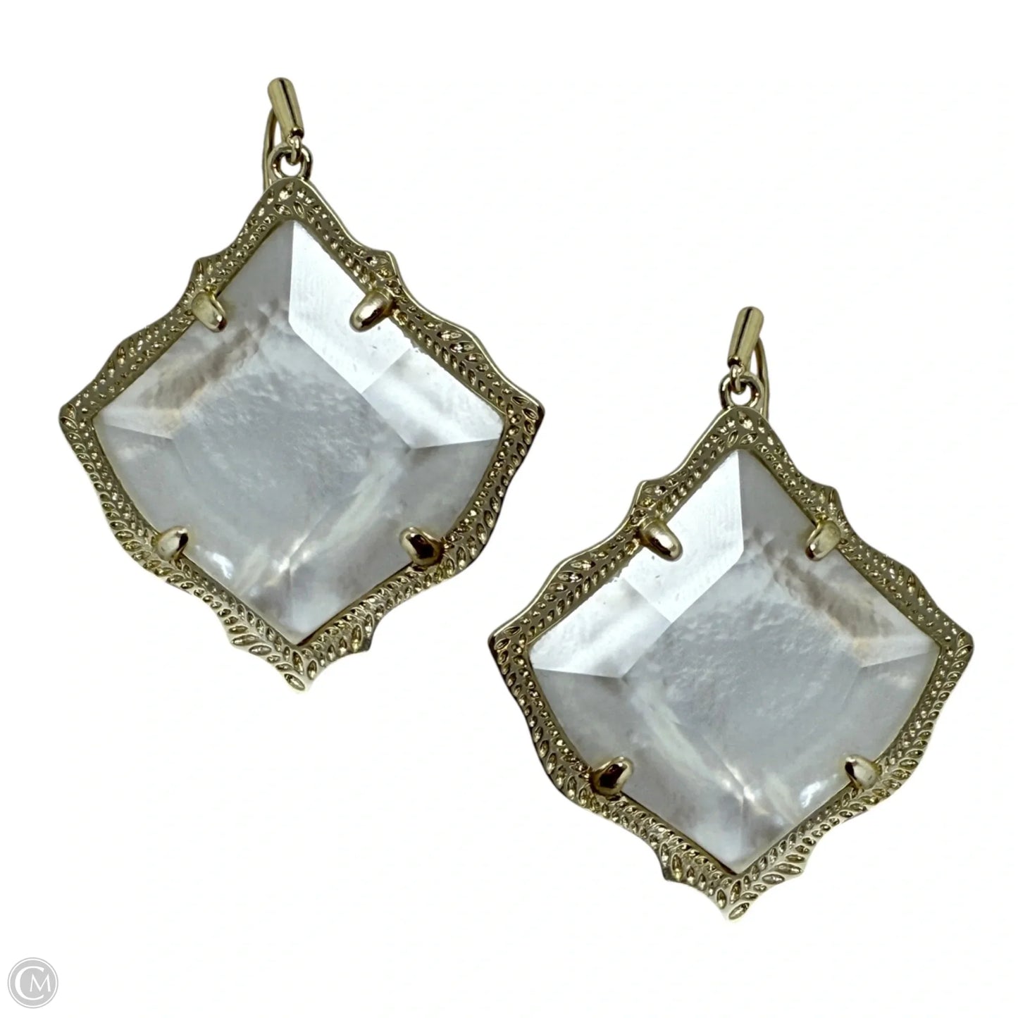 Kyrie 14K gold plated Dyed Ivory Mother-Of-Pearl Earrings Drop By Kendra Scott