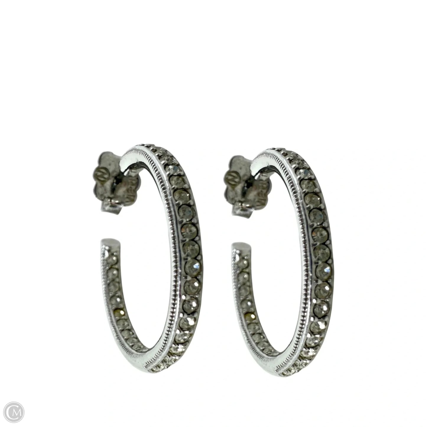 Vietnam Crystal Accent Hoop Earrings