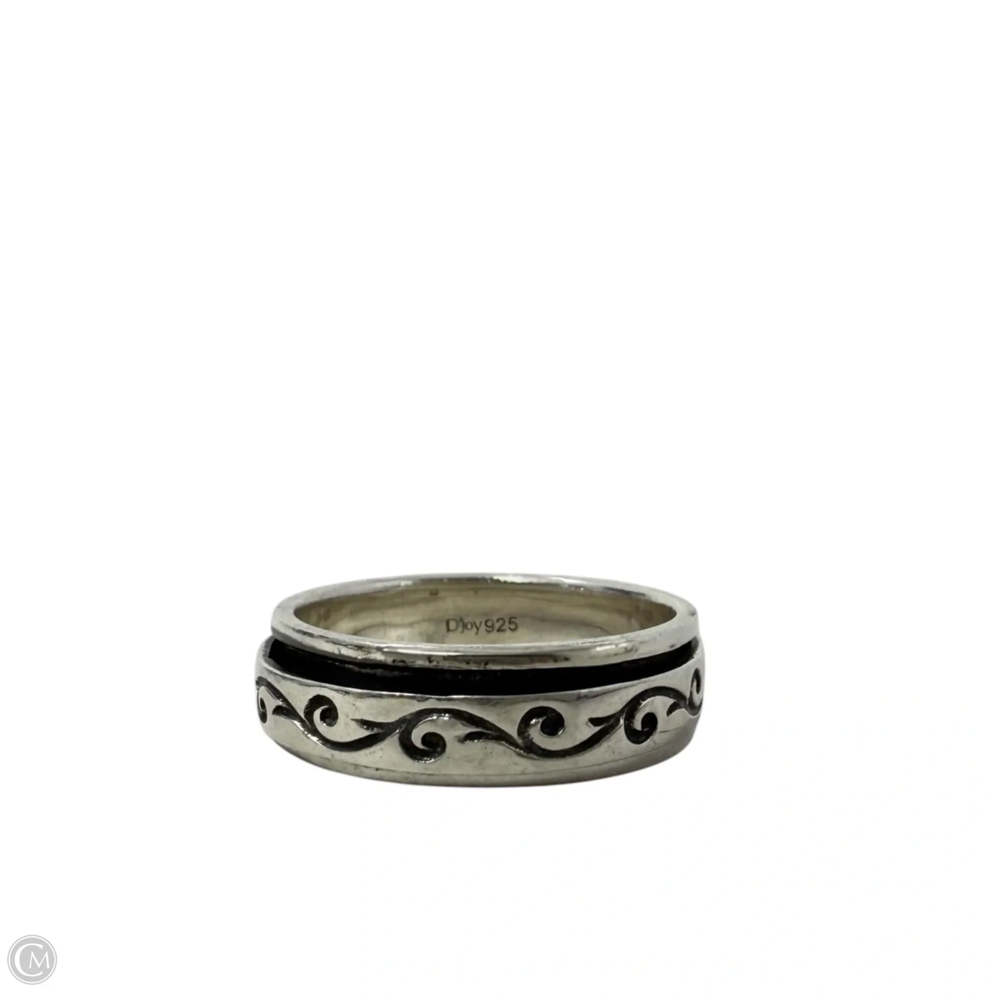 Sterling Silver Waves Spinner Ring By D’Joy, Size: 6