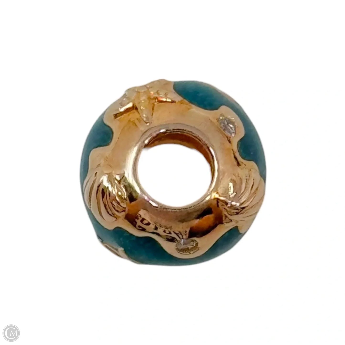 Shimmering Ocean Waves & Fish Bracelet Charm By Pandora