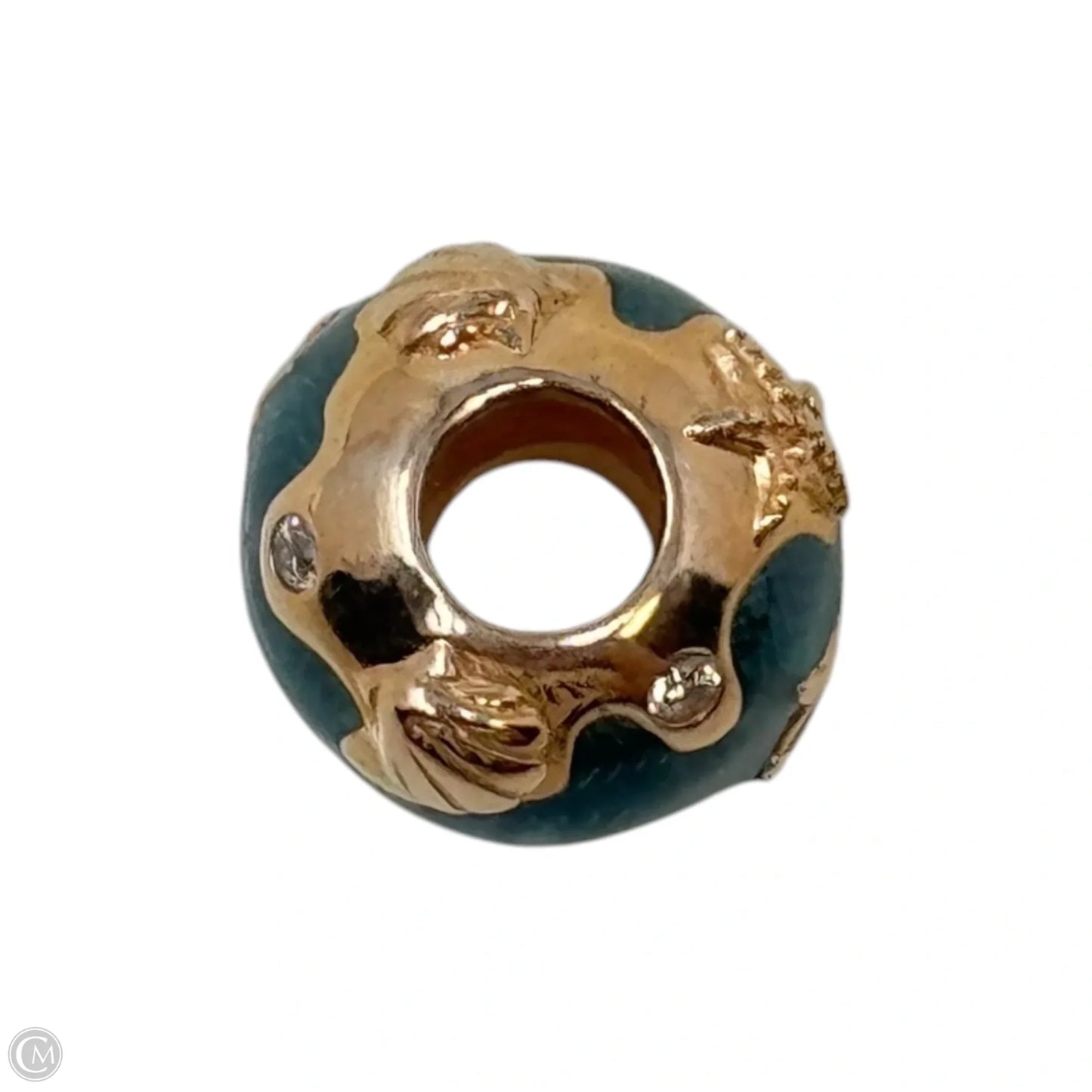 Shimmering Ocean Waves & Fish Bracelet Charm By Pandora