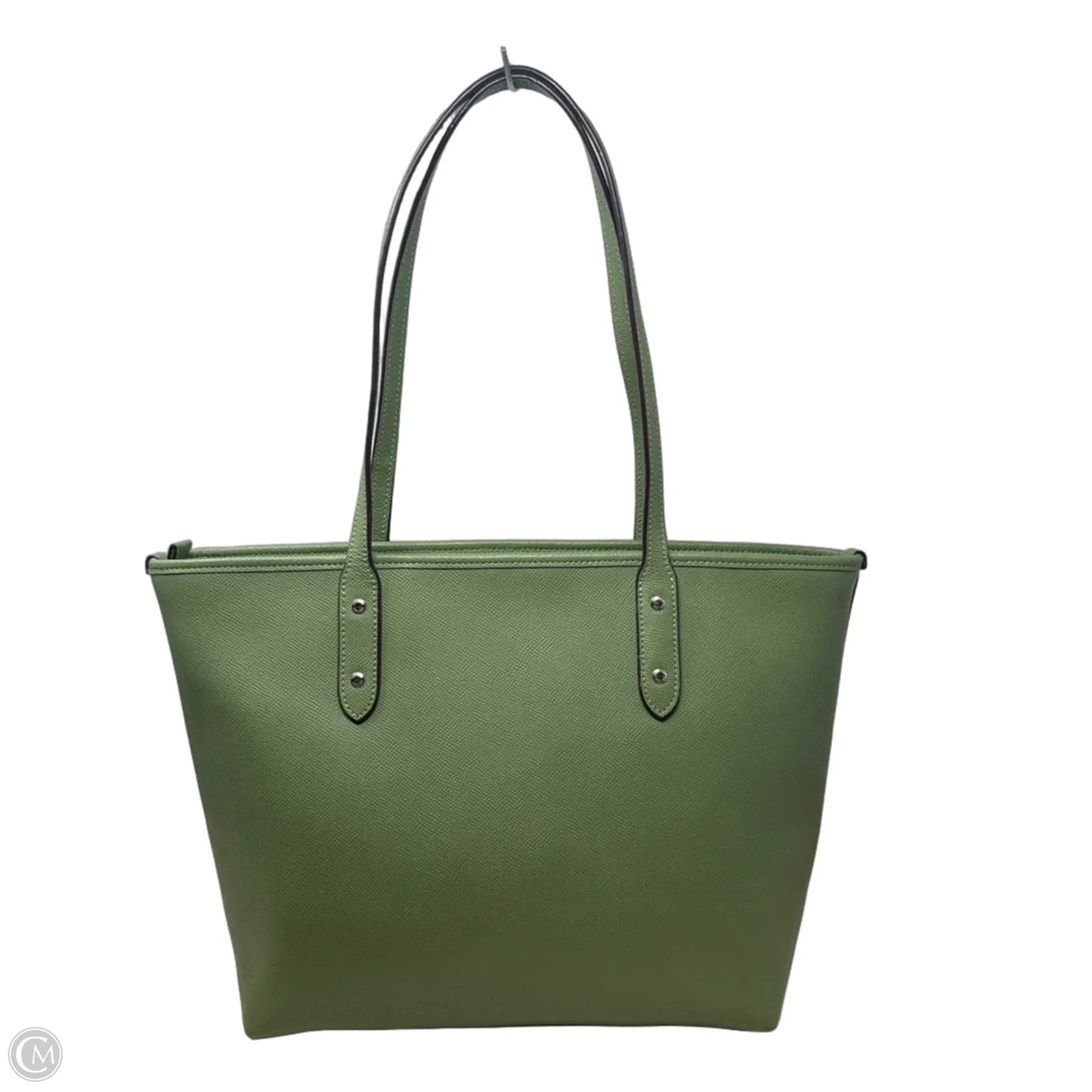 City Zip Tote In Crossgrain Leather Designer By Coach, Size: Medium